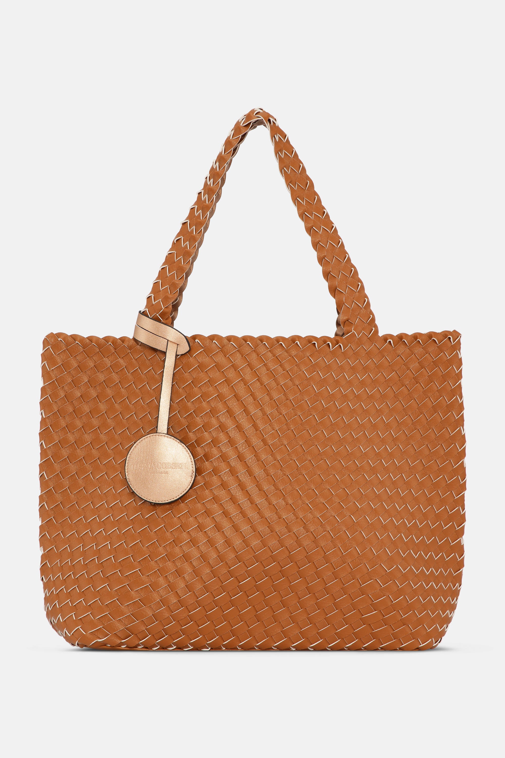 Tote Bag Flettet - Burnt Caramel Copper